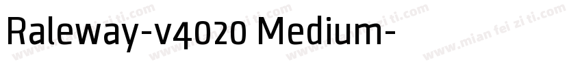 Raleway-v4020 Medium字体转换